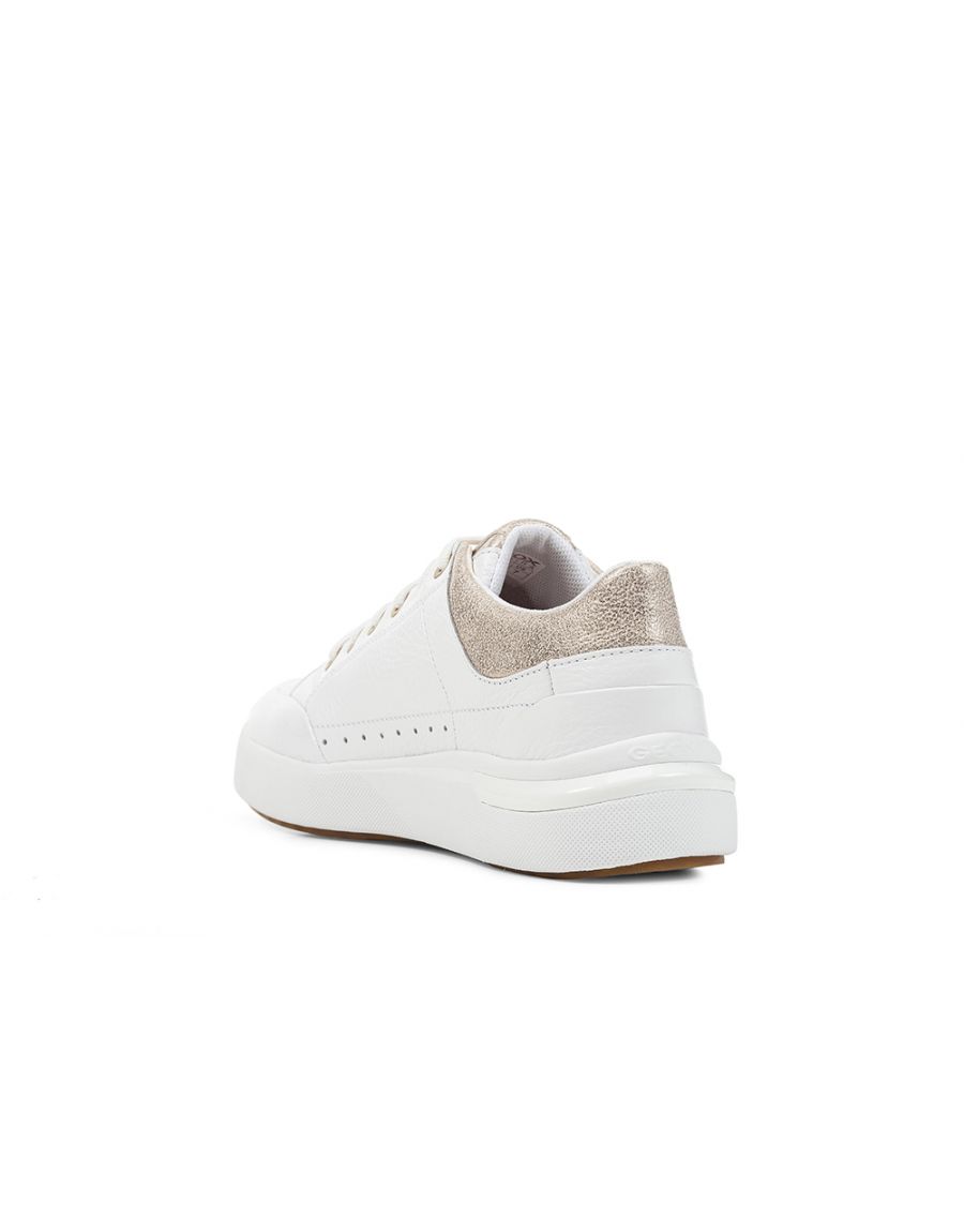 Baskets cuir blanc