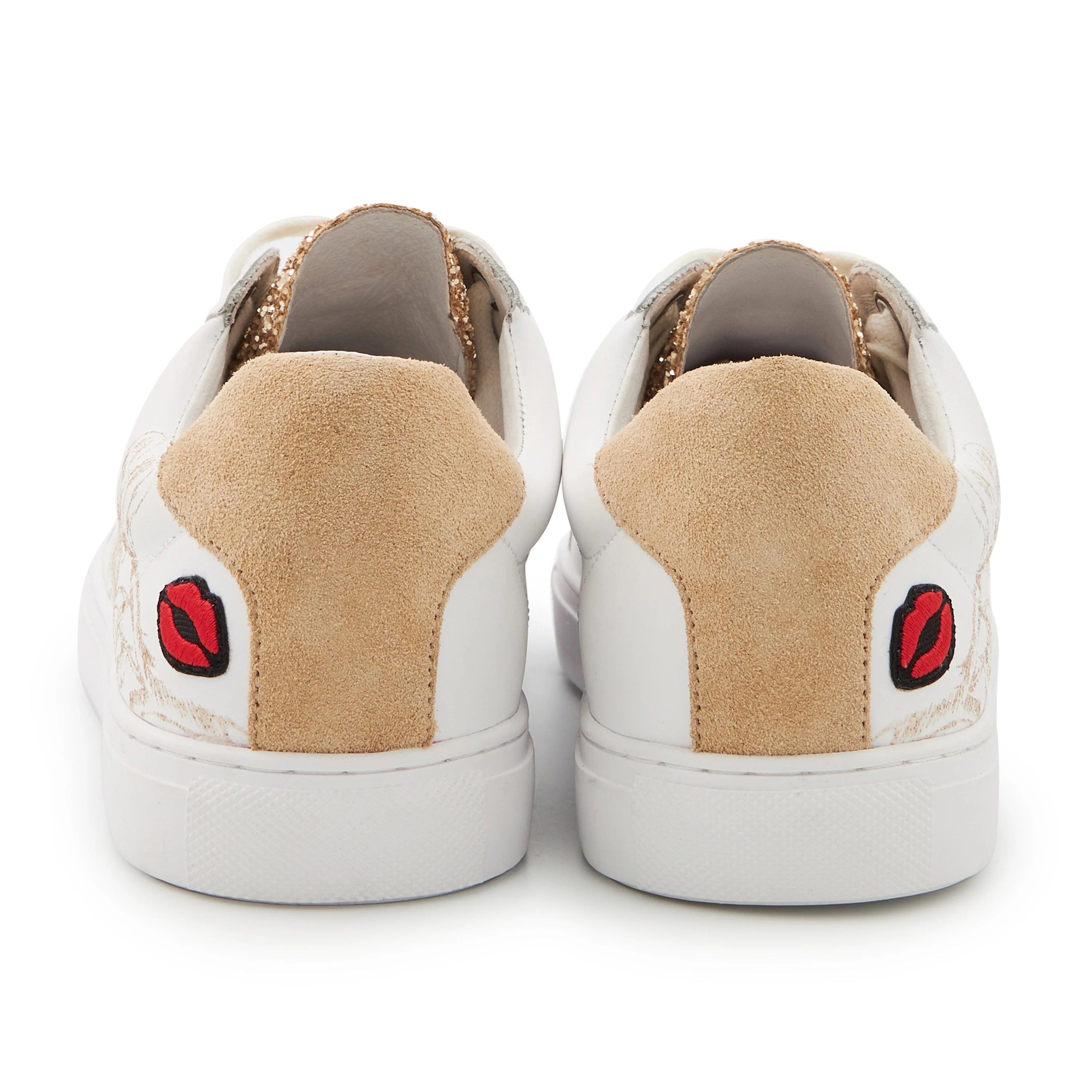 SIMONE FLOWERS - Sneakers en cuir | Blanc