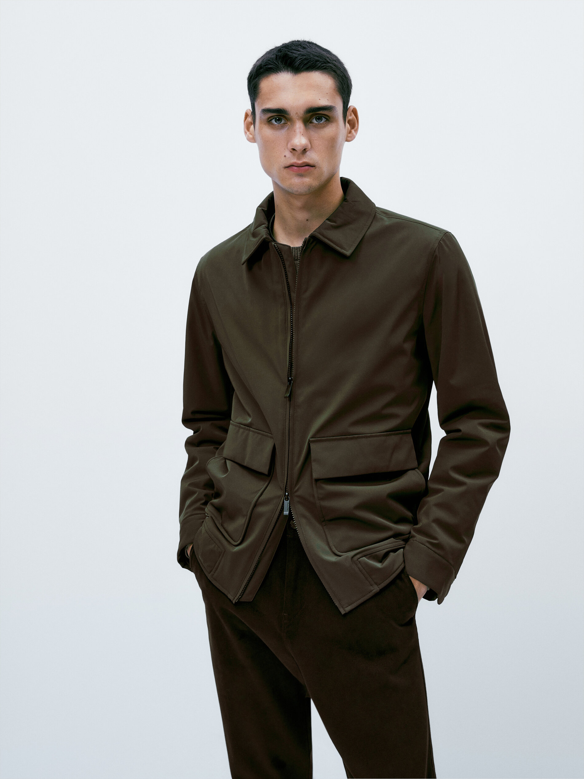 Jaqueta bomber Chaqueta bi-stretch - CAQUI