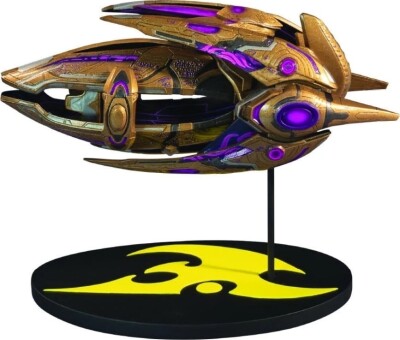 Starcraft Statuette - Golden Age Protoss Carrier Ship Replika - Blizzard - 18 CM