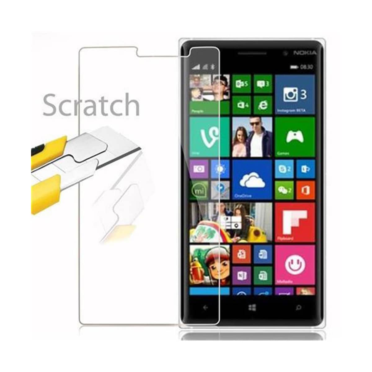 Nokia Lumia 830 Skjermbeskytter Skärmskydd