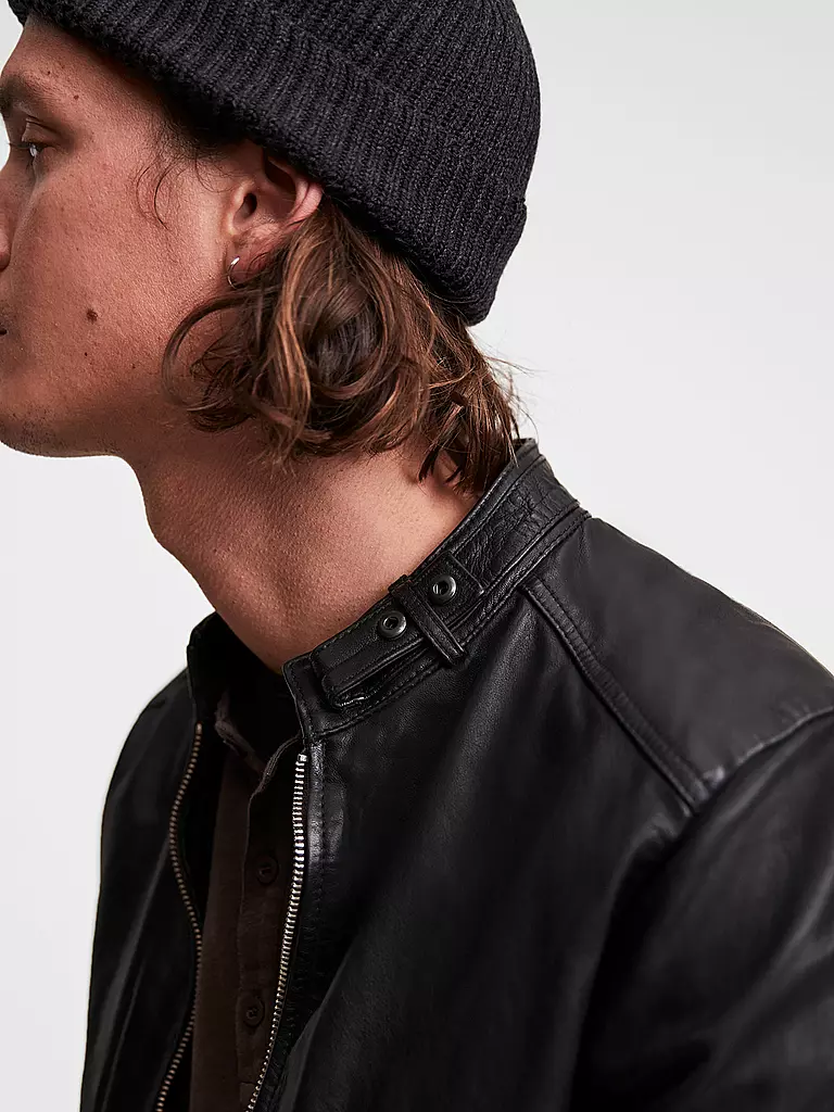 ALLSAINTS Lederjacke Cora schwarz