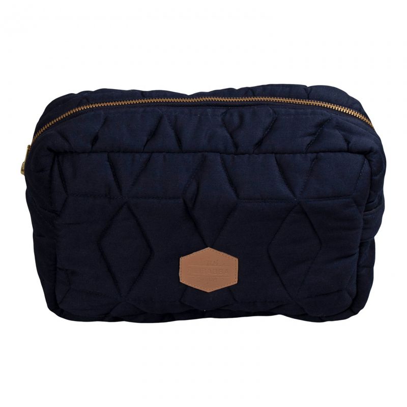 Filibabba Toalettveske Soft Quilt Stor, Mørk Blå