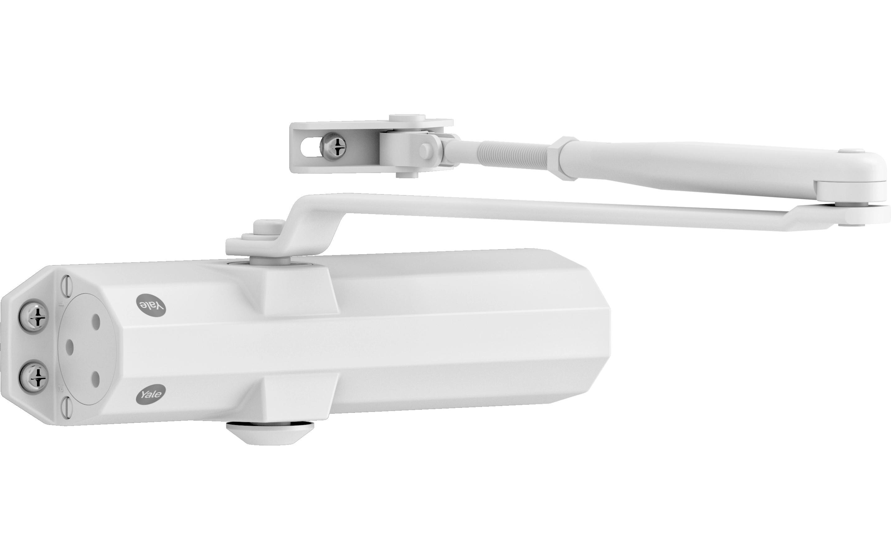 Türschliesser mit Standardarm, Serie 4500 WeissTürschliesser mit normalem Arm