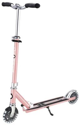Globber Flow Element Lights Chrome Finish Sparkesykkel, Rose Gold