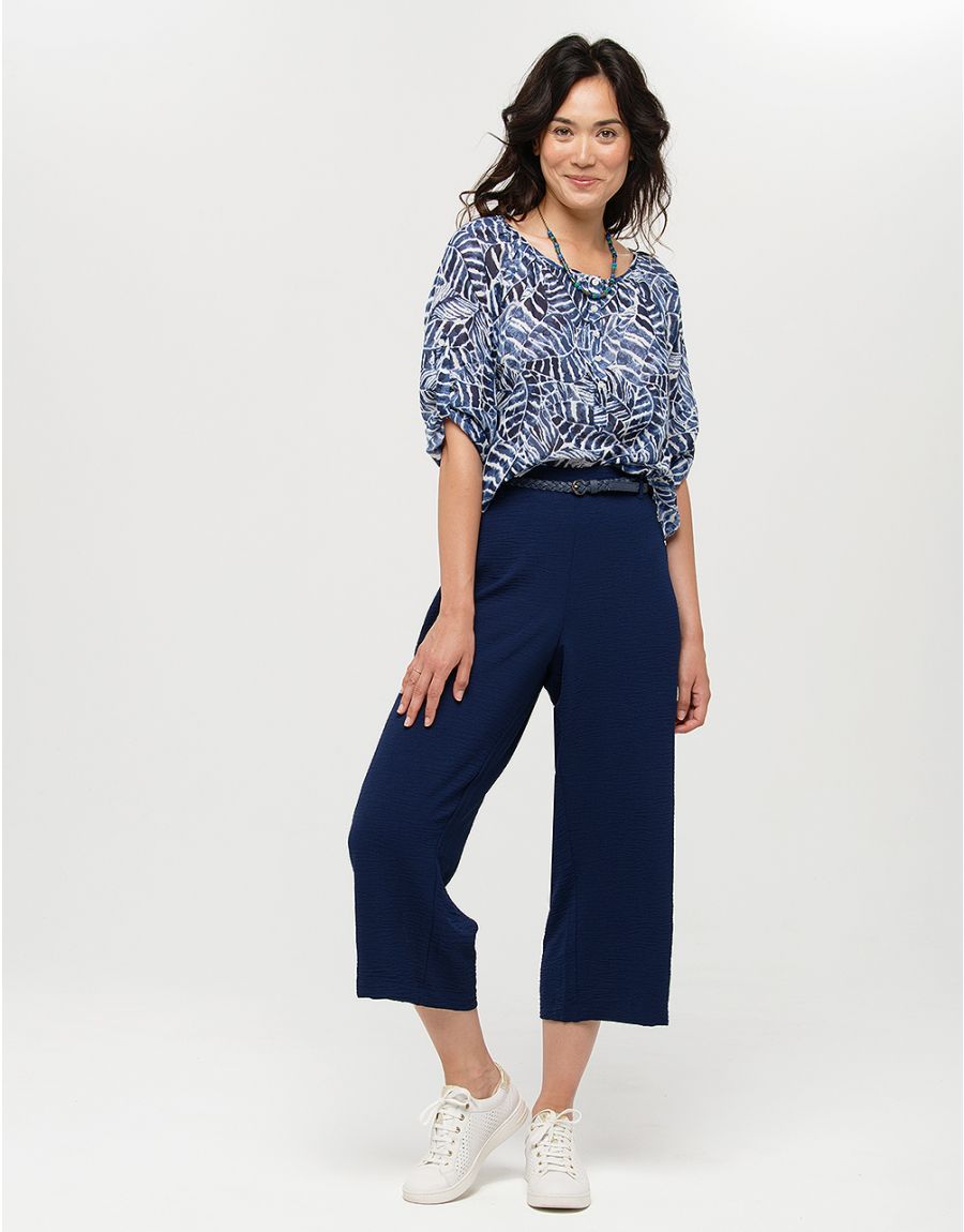 Blouse bleue 100% coton