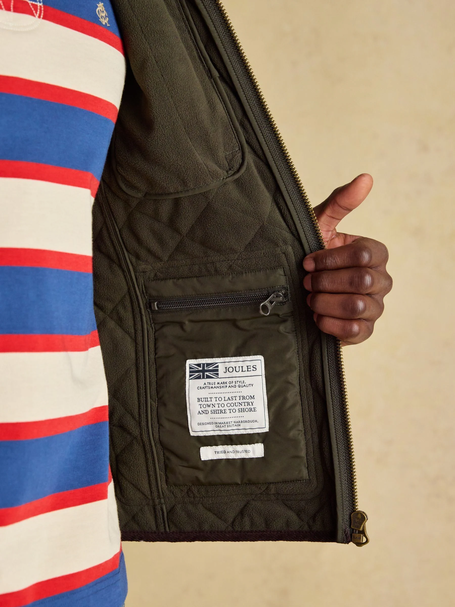 Groen - Maynard Diamond Quilted Gilet