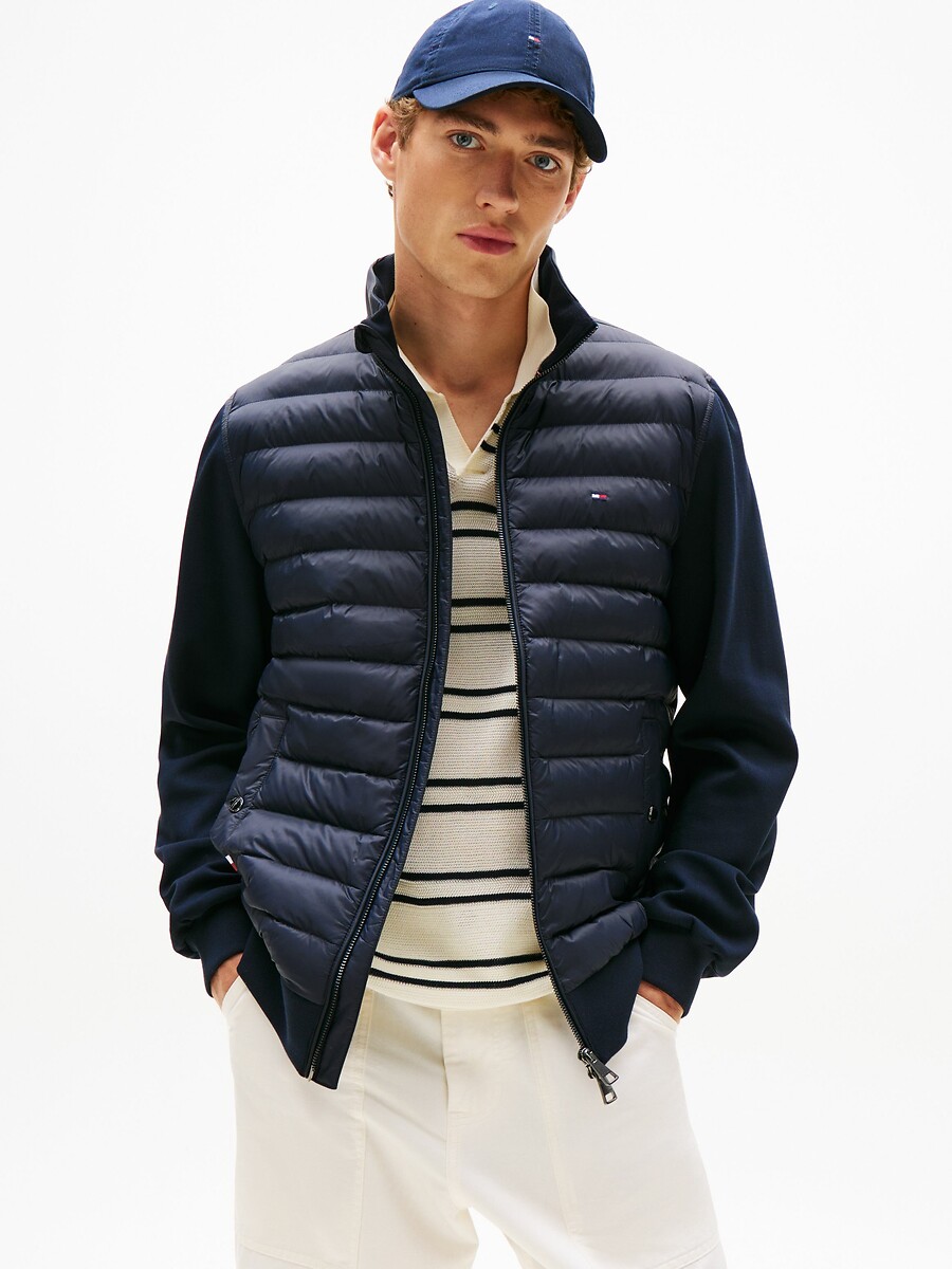 TOMMY HILFIGER<br>Jaqueta híbrida para a estação de transição