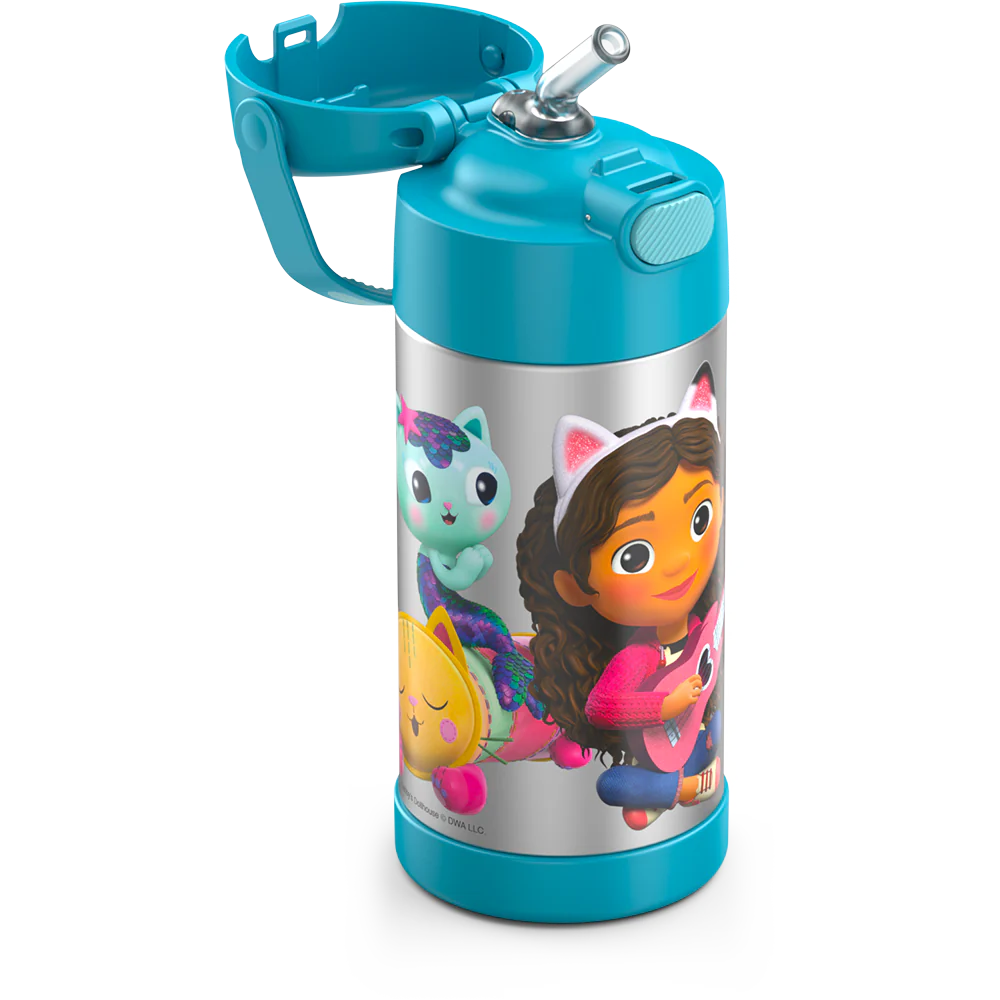 12oz FUNTAINER® WATER BOTTLE GABBYS DOLLHOUSE