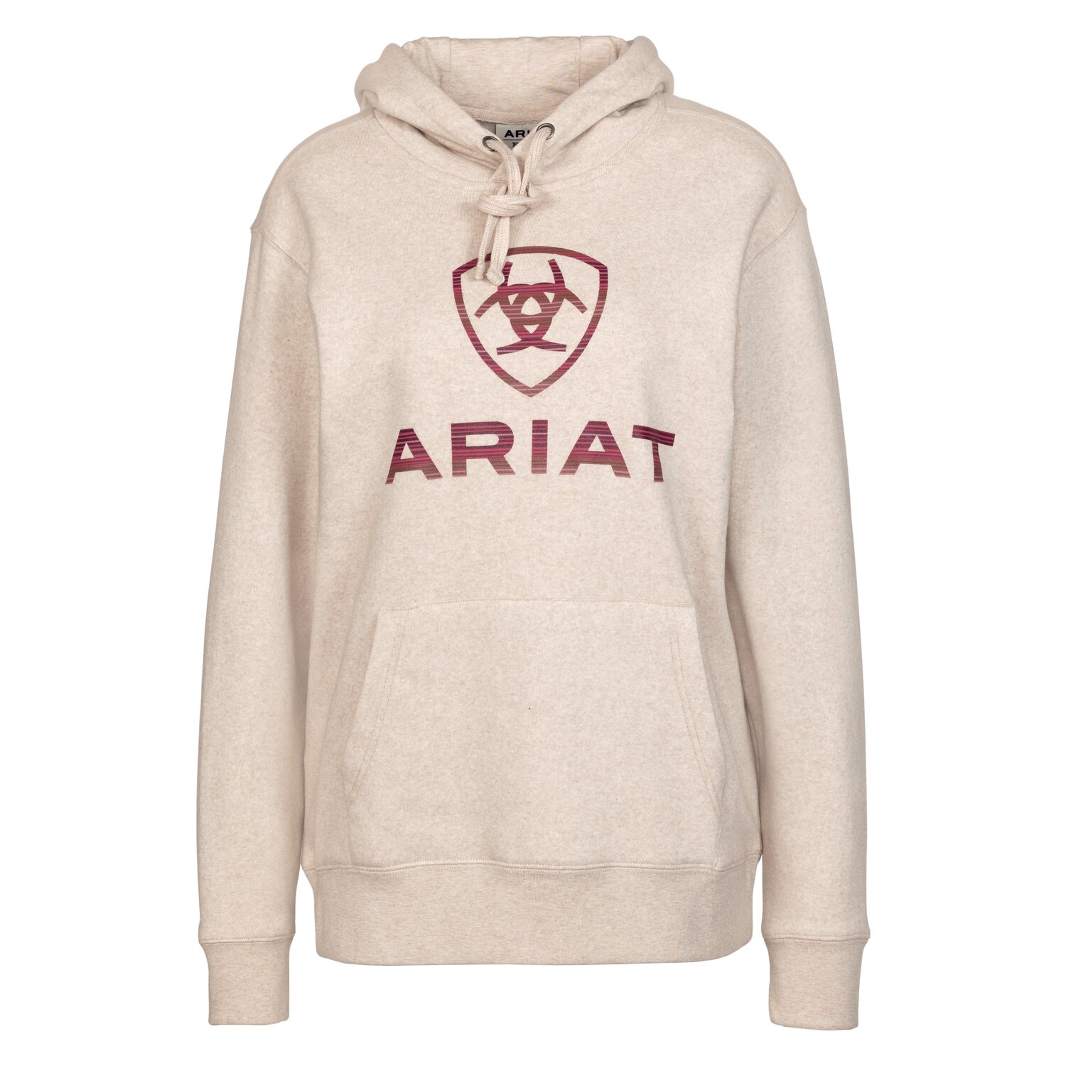 ARIAT Hoodie REAL Ombre Shield  - oatmeal - XS