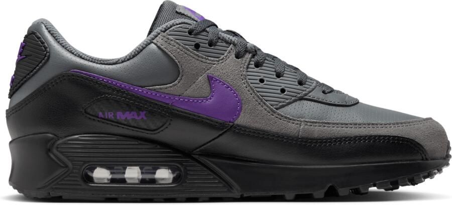 Nike Air Max 90 Sneakers Heren Grijs Mesh Synthetisch