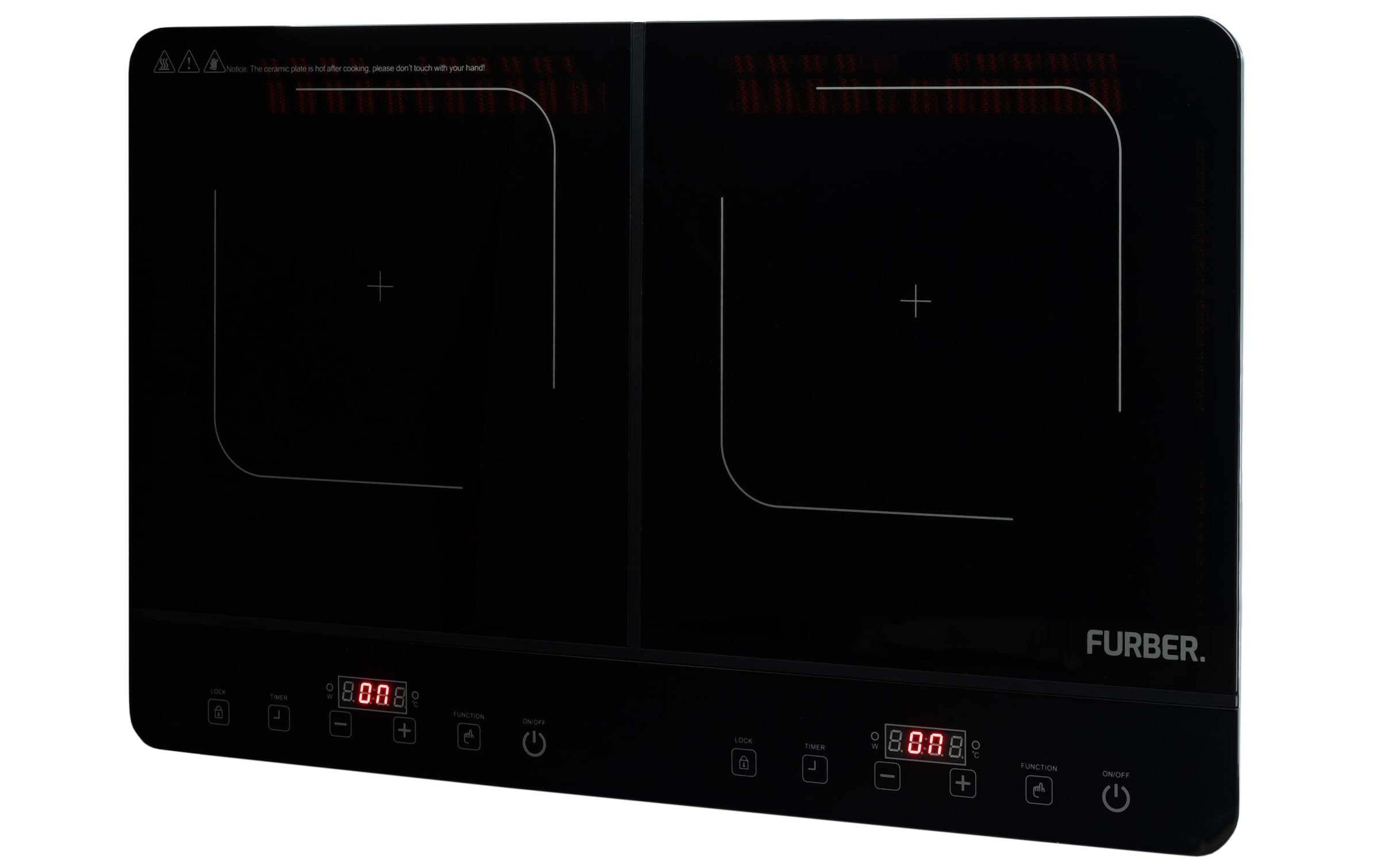 FURBER Doppel-Induktionskochplatte »Calore 2300 W doppel«