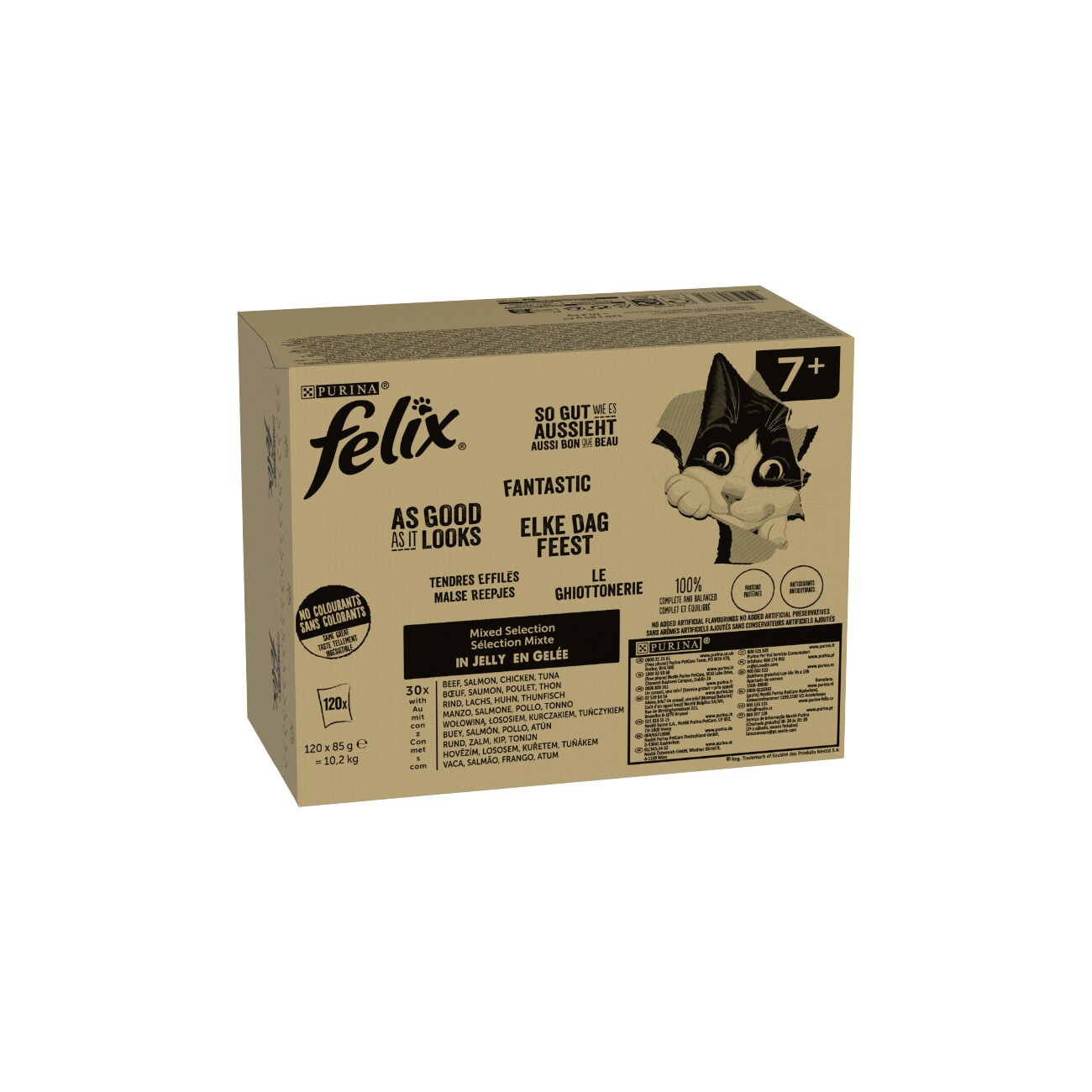 Felix So gut wie es aussieht in Gelee 120x85 g Gemischte Vielfalt Senior