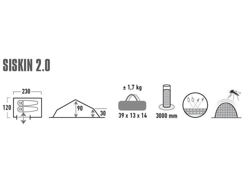 High Peak Zelt Siskin 2.0 Trekkingzelt