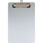 Porte-bloc, en aluminium avec pince nickelée, A5