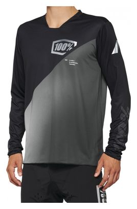Maillot Manches Longues 100% R-Core-X Noir / Gris