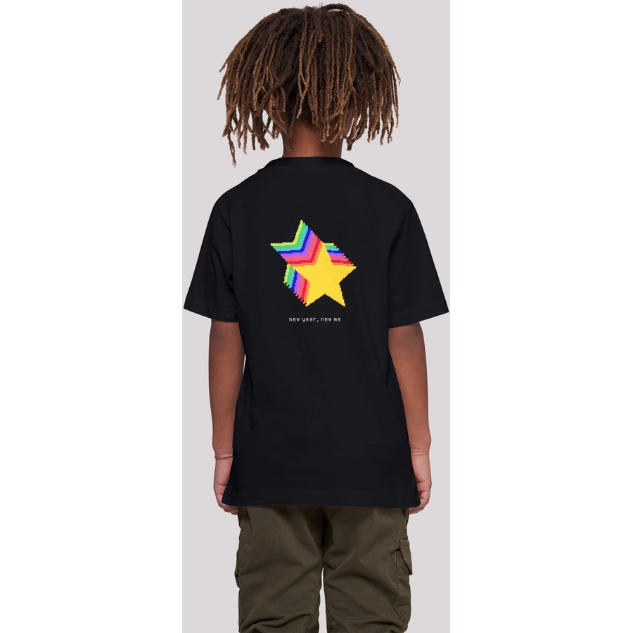 F4NT4STIC T-Shirt SIlvester Party Happy People Only schwarz