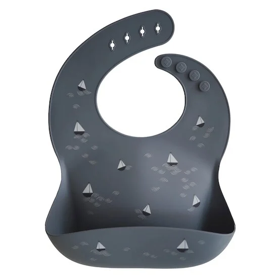 Bavoir en silicone   Bateau        de               mushie