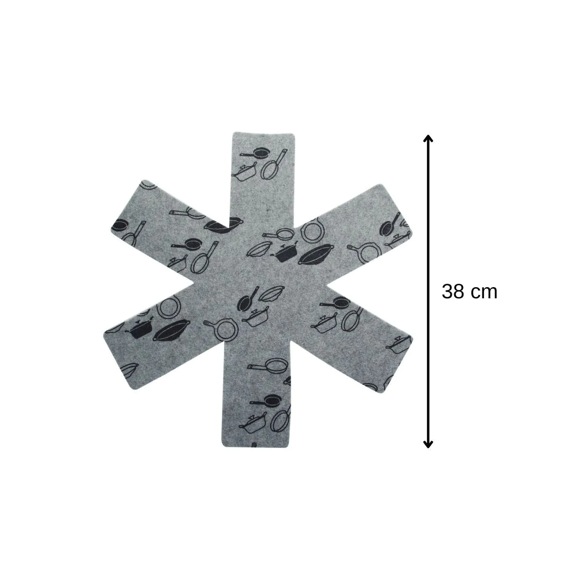 Lot de 2 protections de poêles en feutrine 38 cm Fackelmann Fackelmann