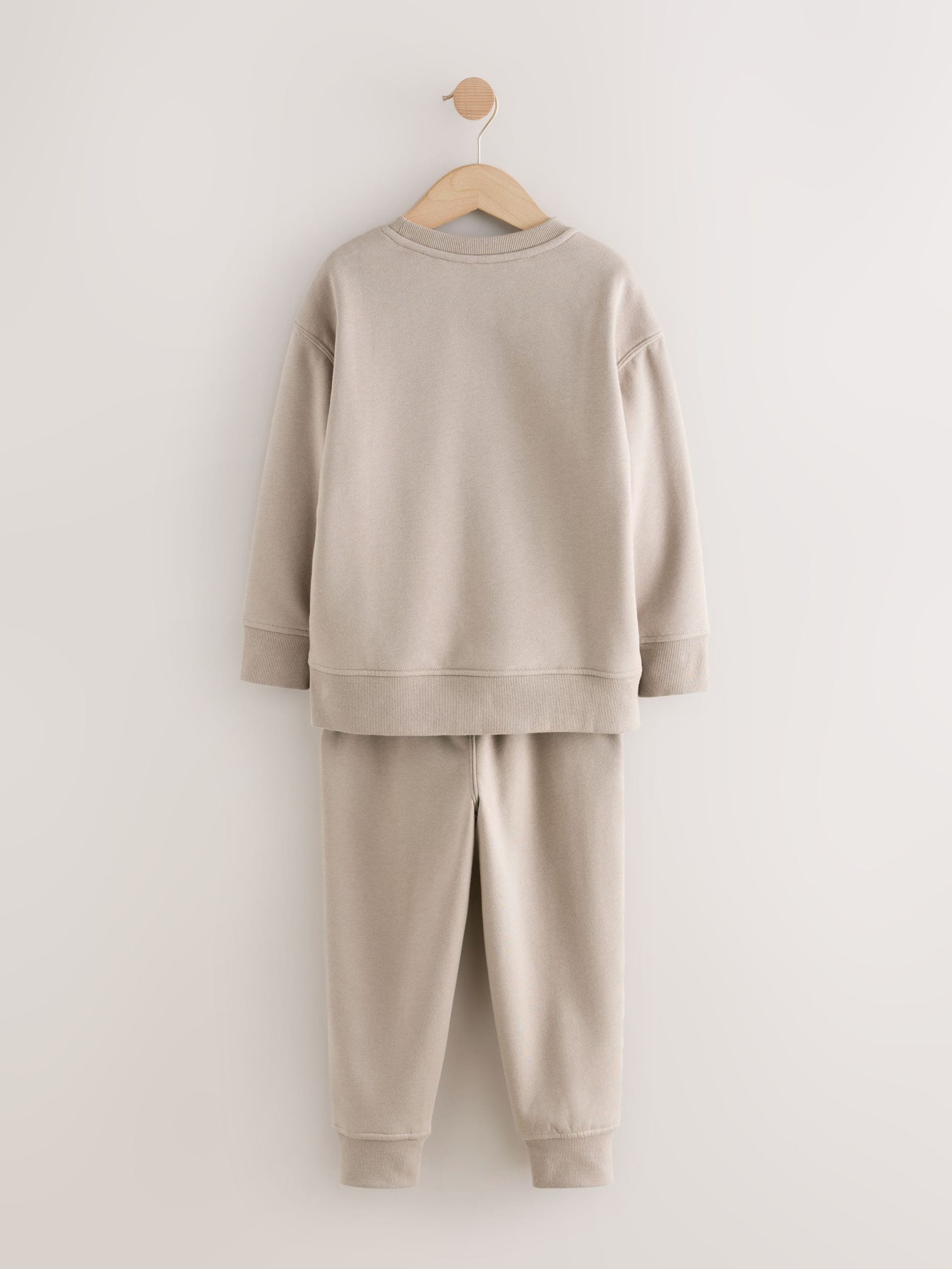 Pastelgeel - Enkele behaaglijke fleece pyjama (3 - 16 jr)