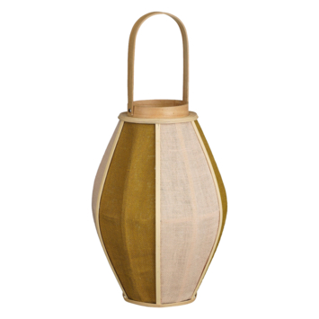 Lantaarn jute beige - h45xd32 cm