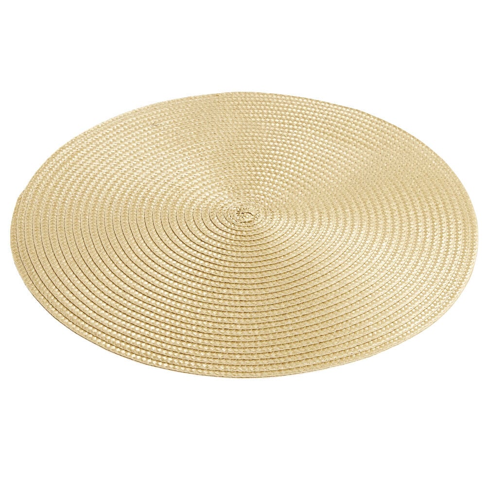 Set de table rond Ø35cm (2 modèles gris foncé ou beige)