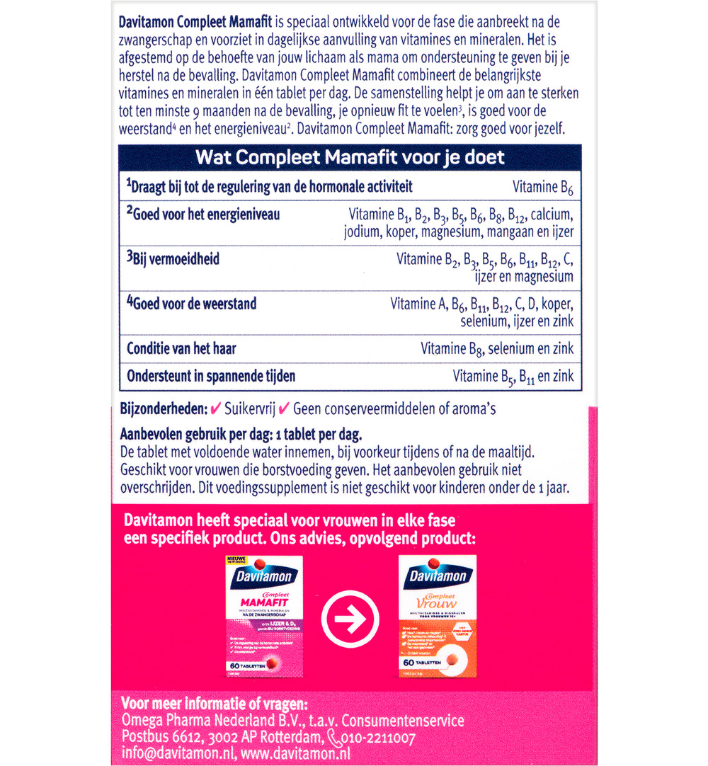 Davitamon Mama fit (60 tabletten)