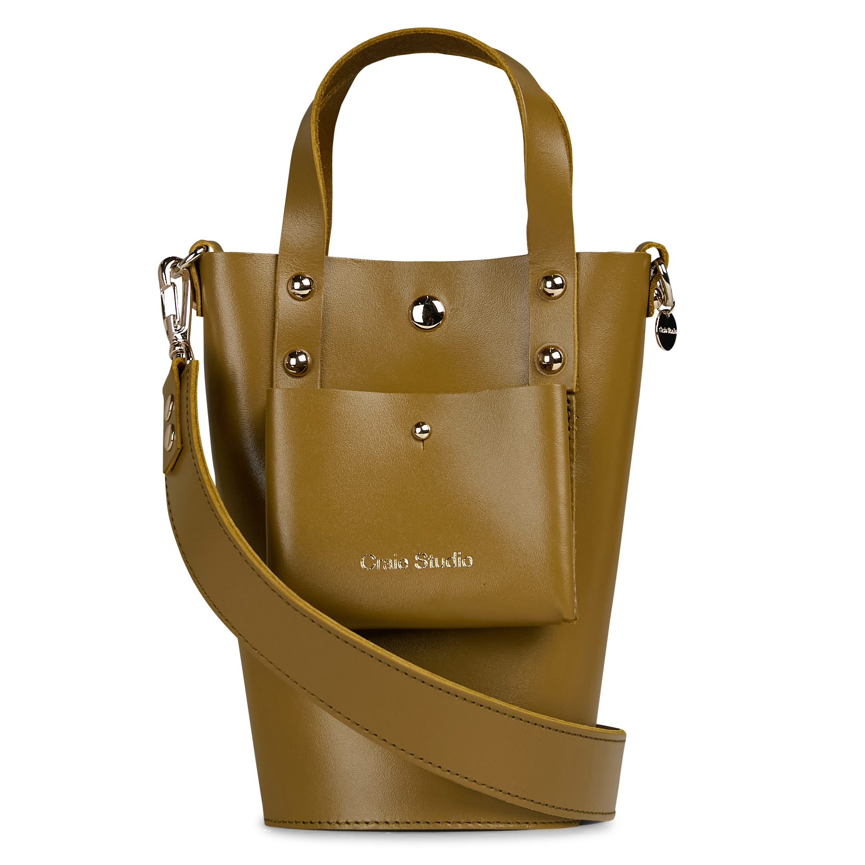 NONO - Sac seau en cuir | Kaki