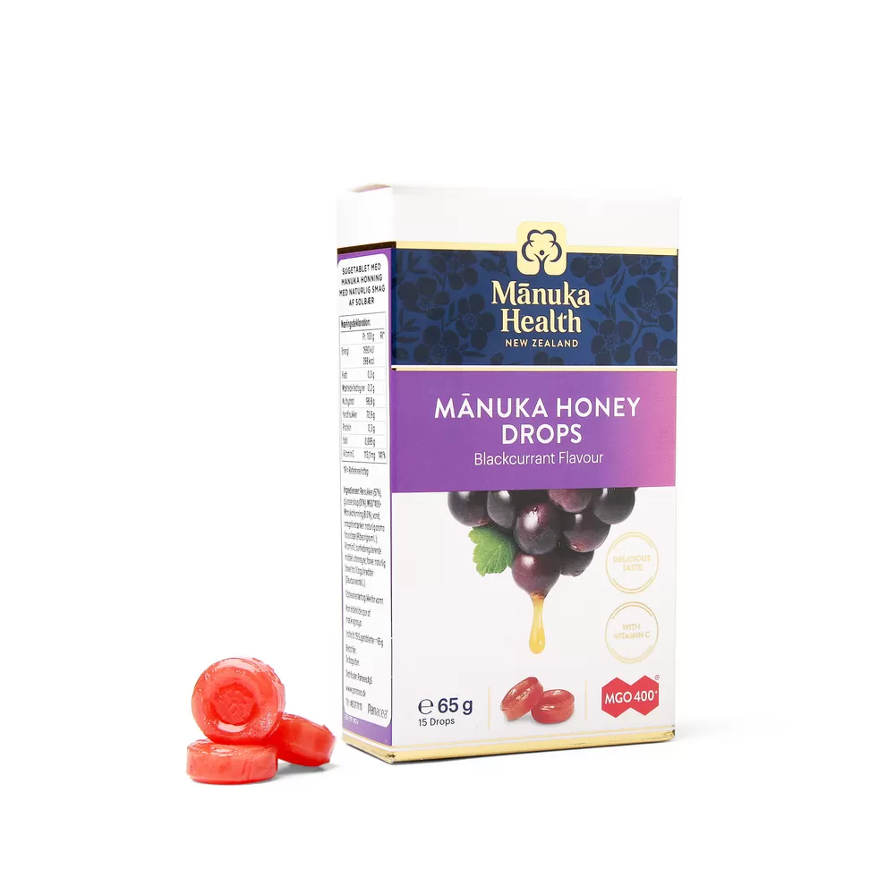 Manuka Health Honey Drops Solbær - 15 sugetabl.