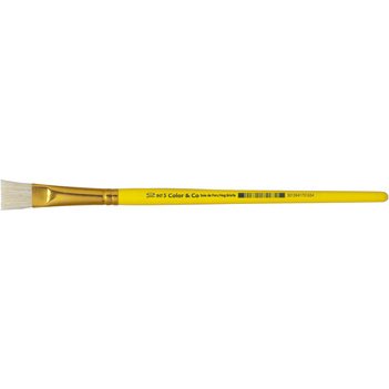 Pinceau brosse en soie de porc, plat, N.10