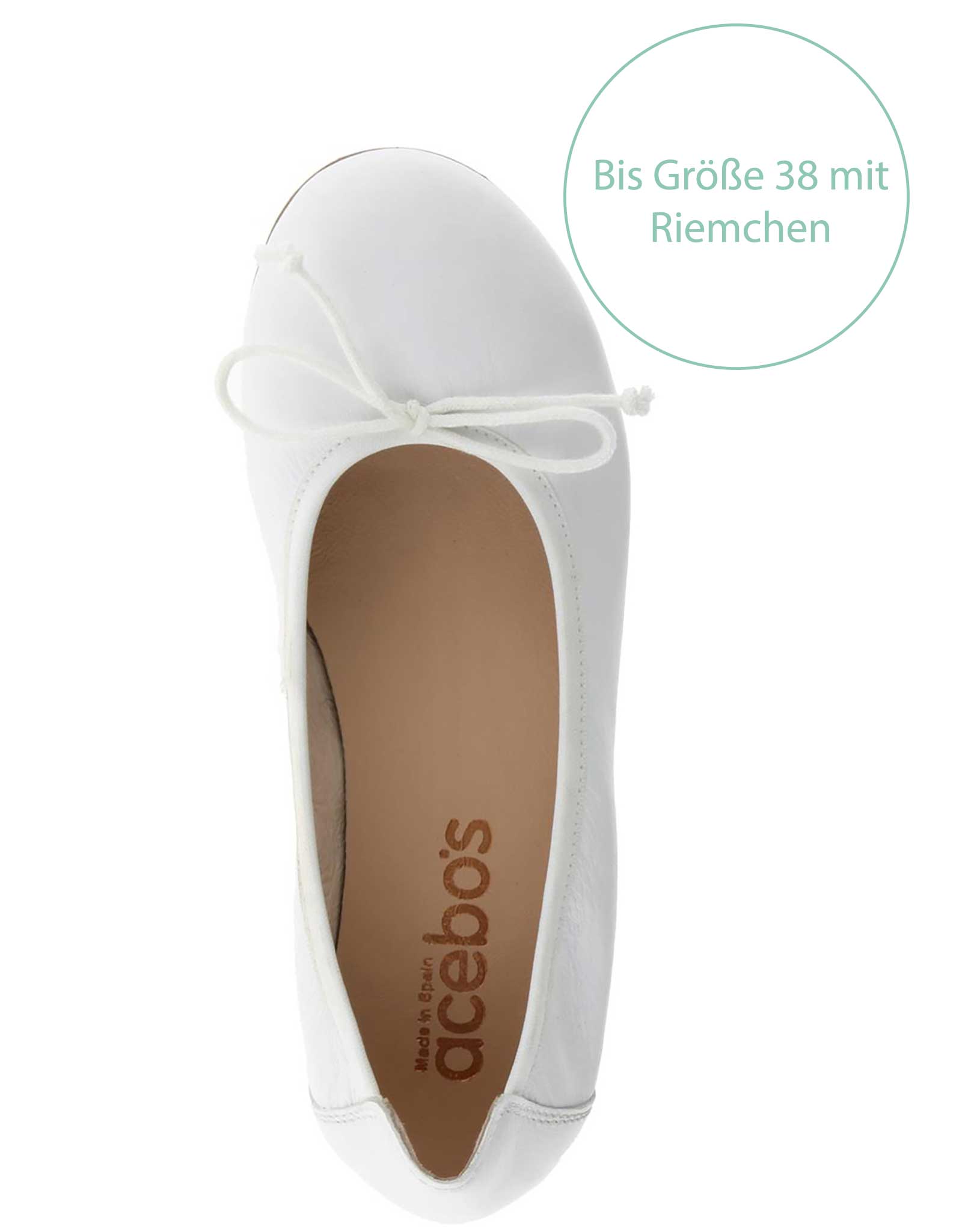Ballerinas ELEGANTE in weiß
