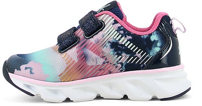 Leaf Skalka Blinkende Sneakers, Navy/Pink