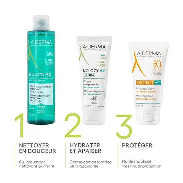 A-Derma Biology AC Hydra Creme Compensador Ultra-Suavizante 40 ml