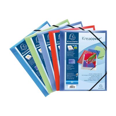 Exacompta KreaCover - Chemise personnalisable à rabats - A4 - disponible dans différentes couleurs