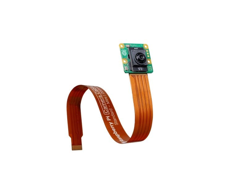 Raspberry Pi KI Kamera IMX500 Sensor 12 MP, man. Fokus Echtzeit-Bilderkennung mit integrierter KI-Verarbeitung – entlastet den Raspberry Pi