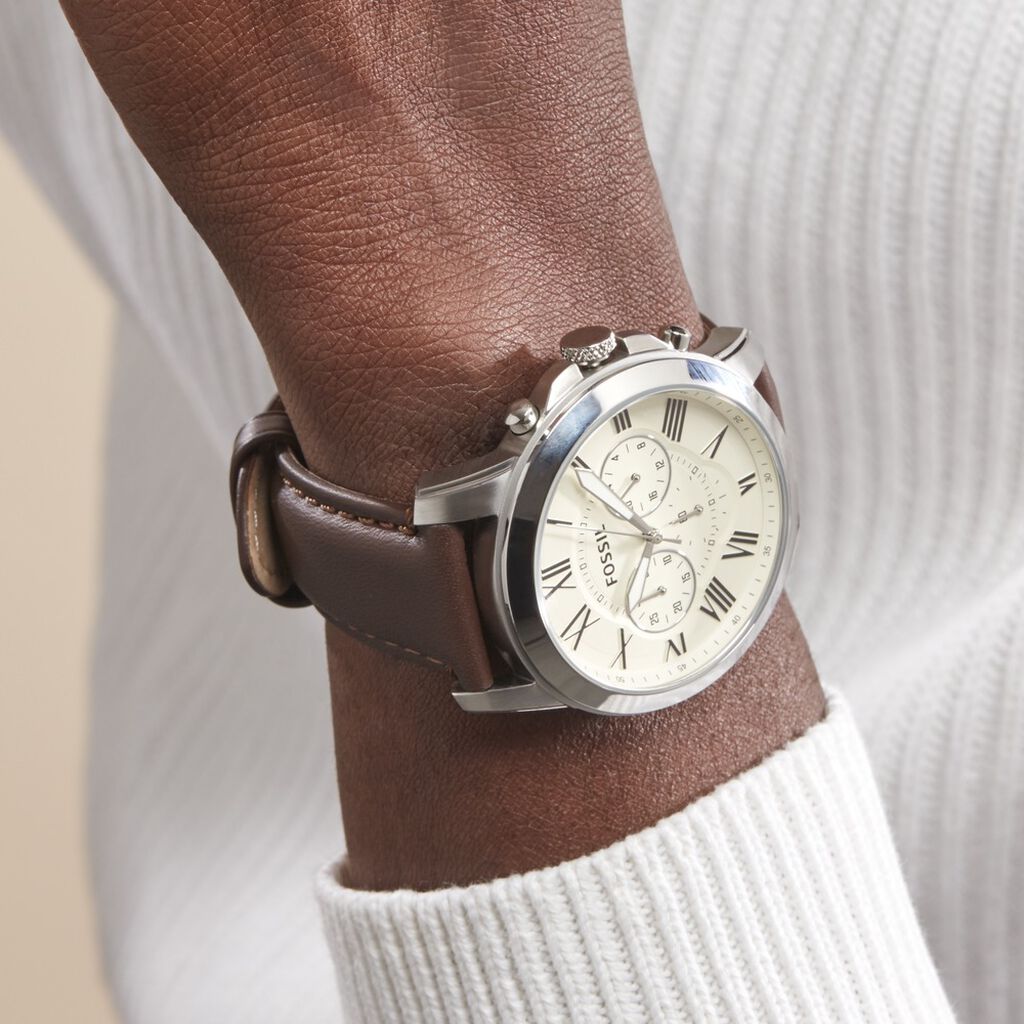 Montre Fossil Grant Beige