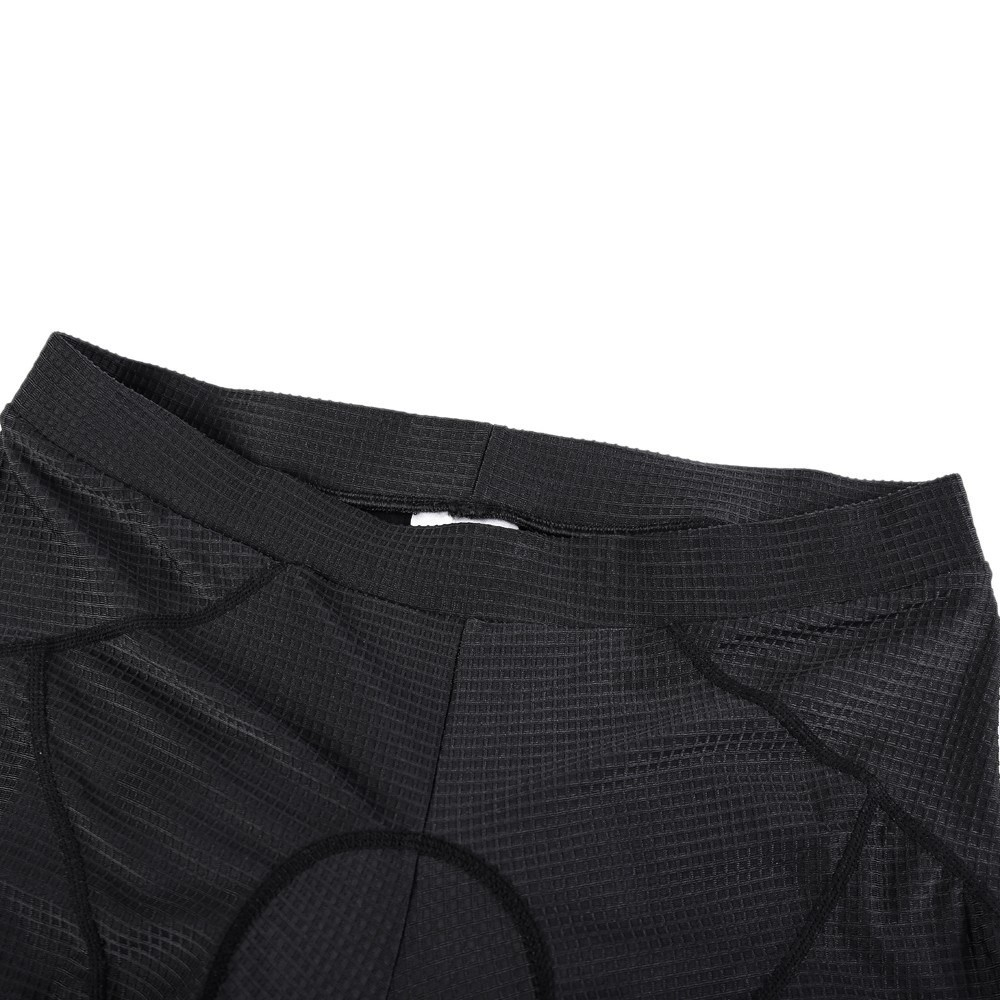(Gr. L) Gepolsterte Herren Fahrrad Radhose Gel Polster (Taille 72cm) - Schwarz
