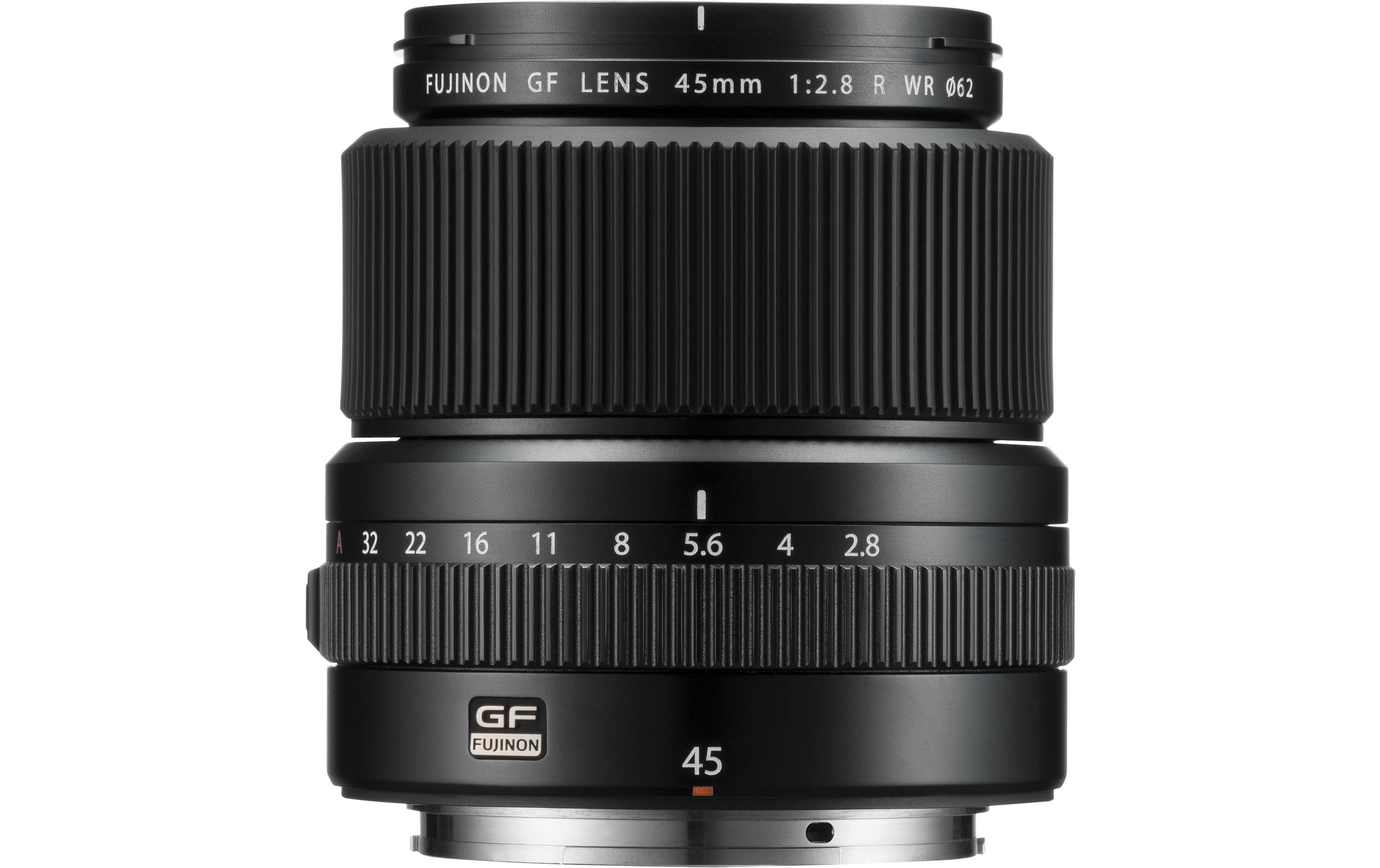 Festbrennweite GF 45mm F/2.8 R WR – Fujifilm G-Mount<br>Leichtes und kompaktes Reportage- und Streetfotografie-Objektiv