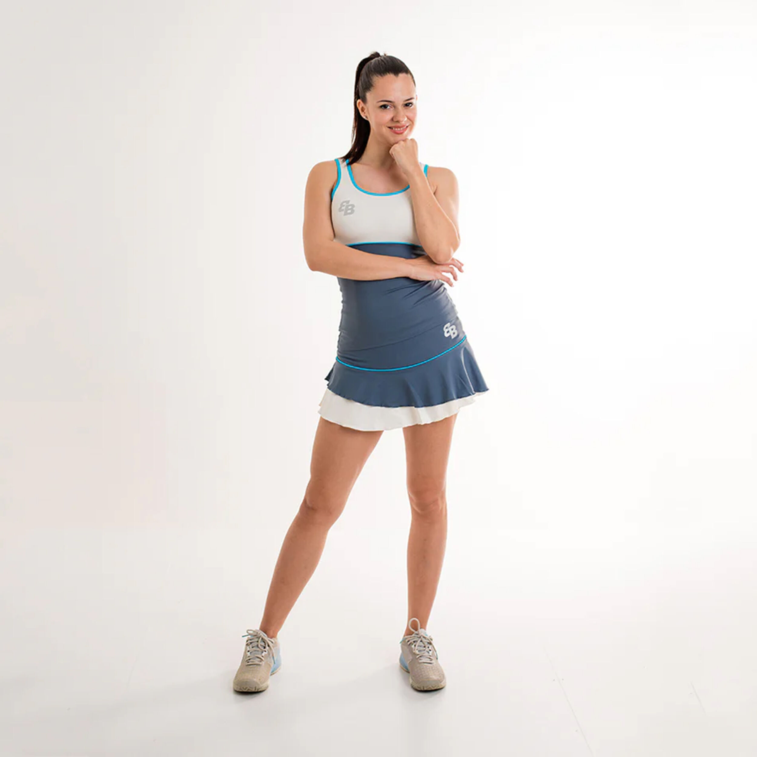 BB by Belen Berbel Net Jupe Femmes - Bleu , Blanc