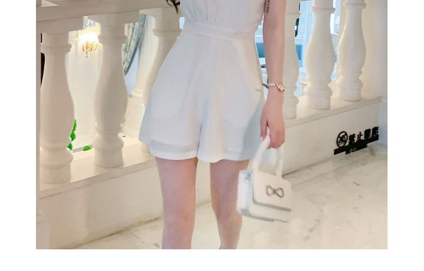 Egsy - Halter Romper met Effen Kleur