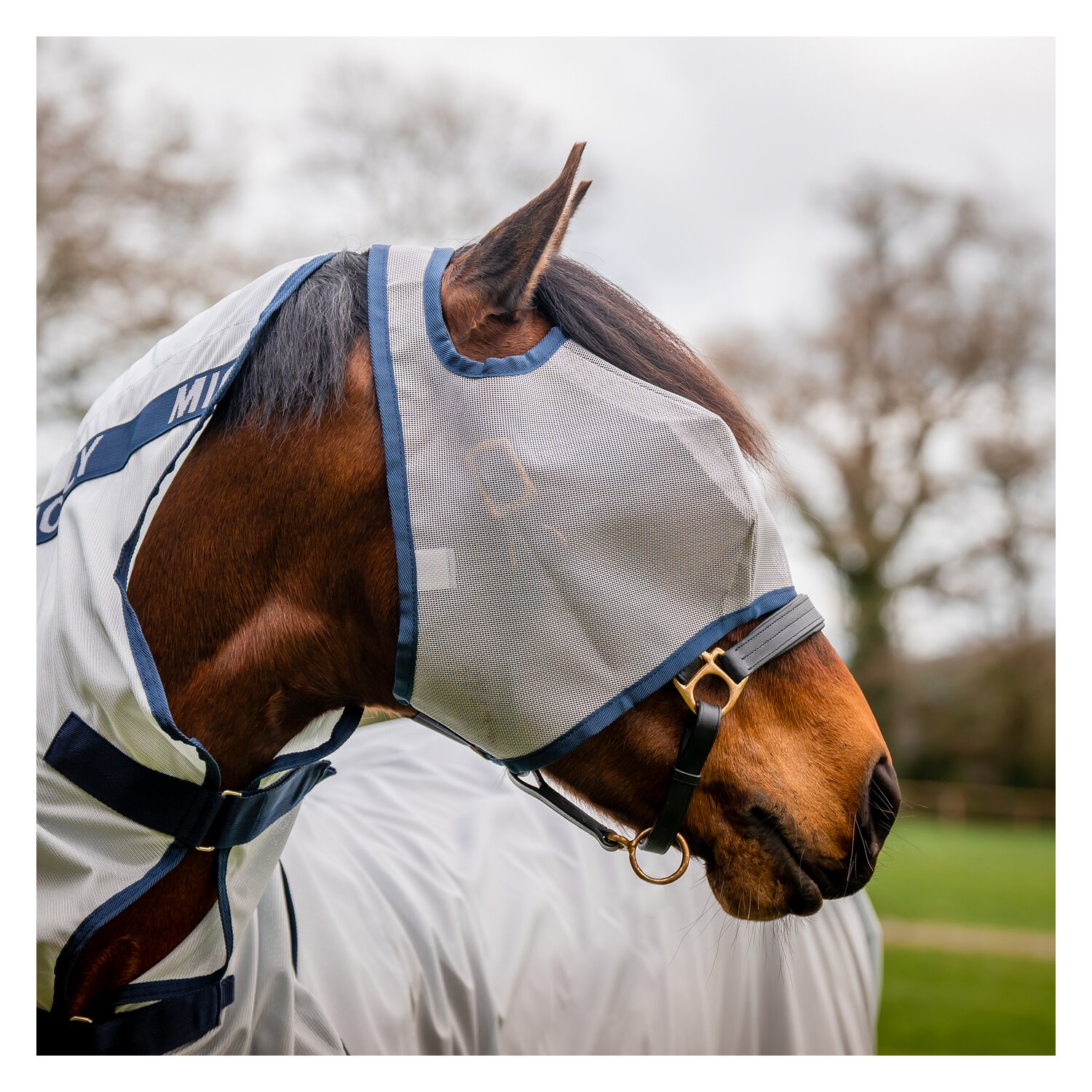 Horseware Fliegenmaske MIO  - lunar/rock/navy