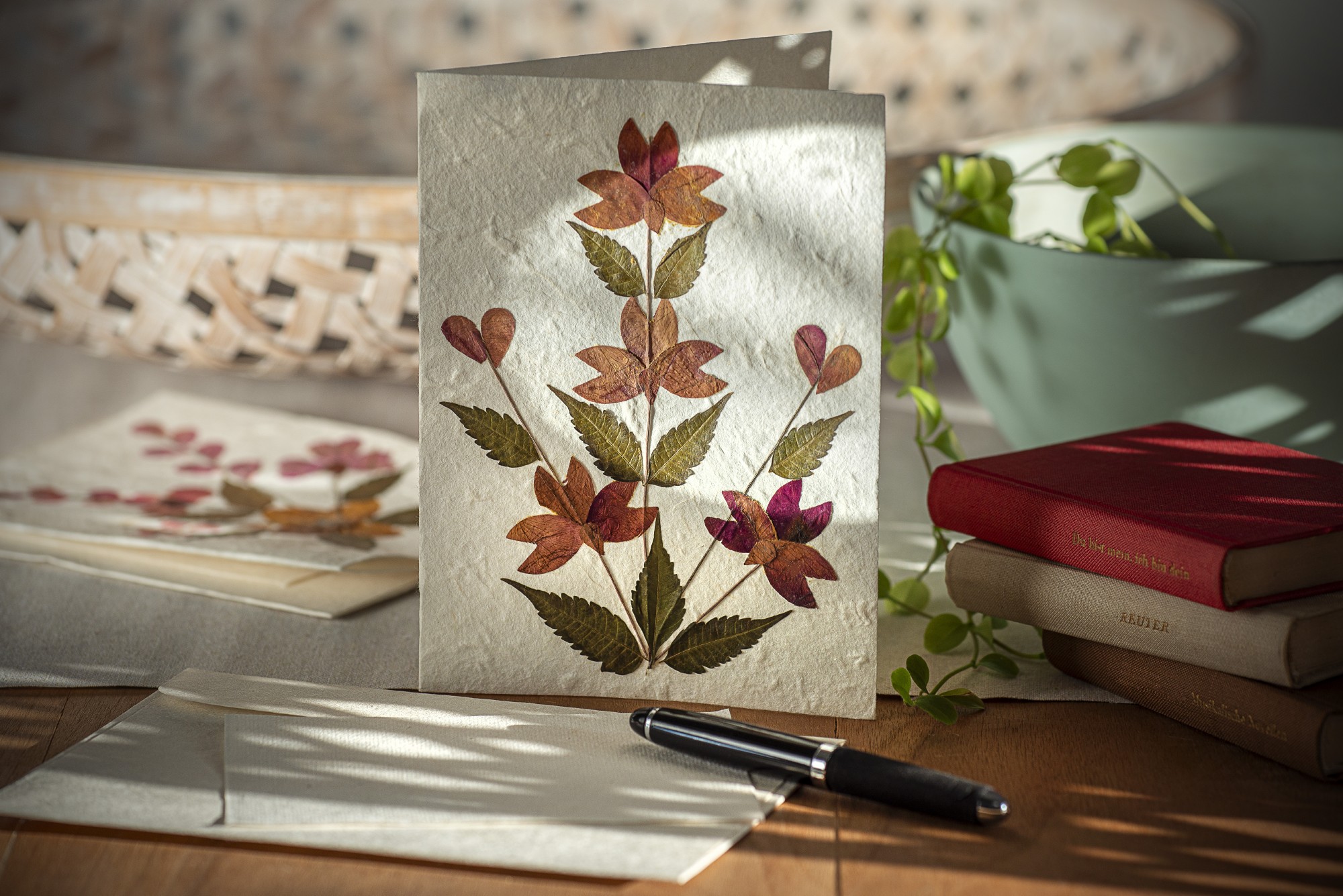 Grußkarte 'Blumen', mit Umschlag, H 18 cm, B 12,5 cm günstig bestellen