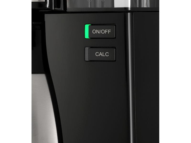 Melitta Filterkaffeemaschine Look Therm Perfection Schwarz Kannendeckel mit komfortabler Easy Click Funktion