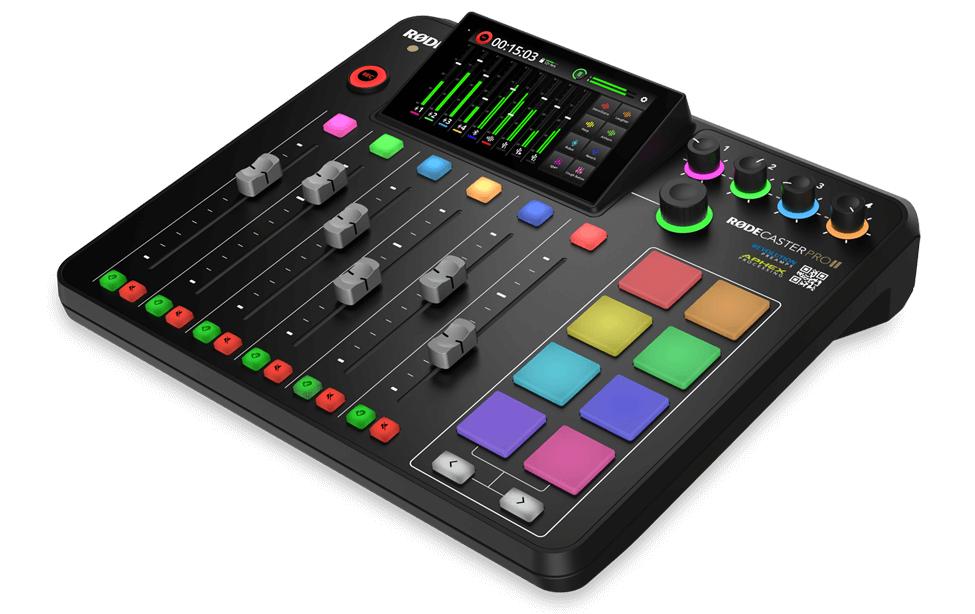 Mischpult RODECaster Pro II<br>Mischpult mit integriertem Audioproduktionsstudio