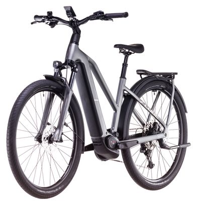 VTC Électrique Cube Kathmandu Hybrid Pro 800 Trapeze Shimano Cues 11V 800 Wh 700 mm Gris Slab 2025