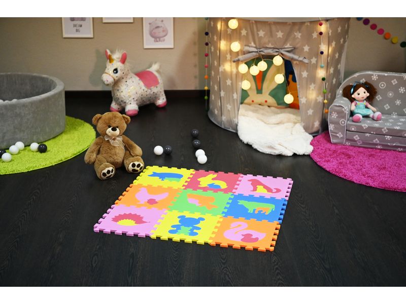 Knorrtoys Puzzlematte Tiere 9-teilig Mehrfarbige Spielmatte