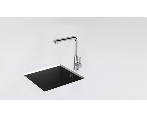 Keukenkraan met eenhendelmengkraan Schock Keto RVS afwerking 518000