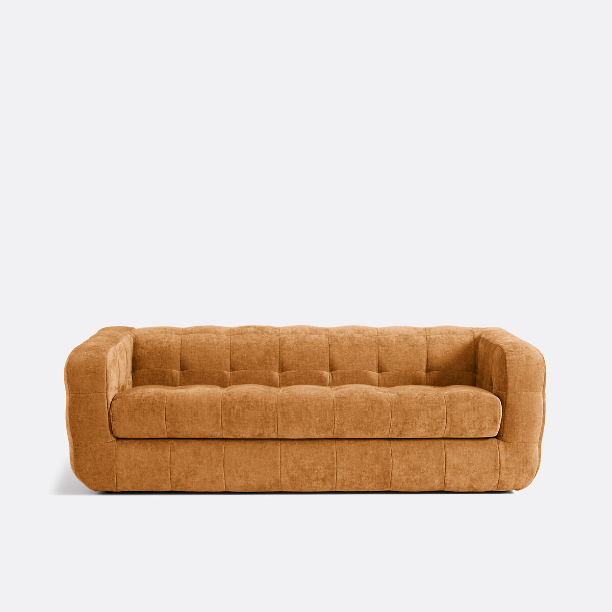LA REDOUTE INTERIEURS<br>Sofá de 3 lugares, veludo grosso, Pieta