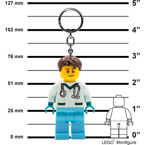 LEGO® LED Nøglering Læge