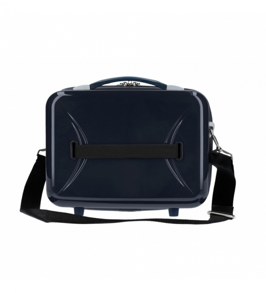 Nécessaire Joumma Bags em ABS com estampa Minnie Sunny Day Azul Marinho - 29x21x15cm